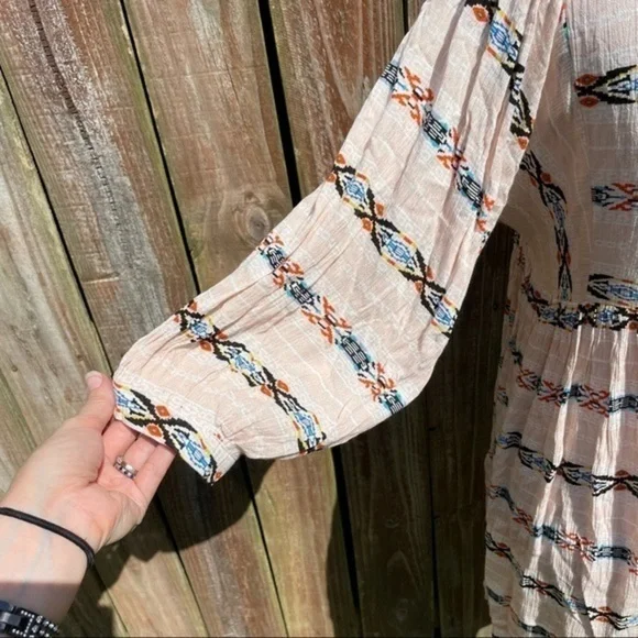 HAYDEN Pink Bohemian Tribal Shift Dress Small - Picture 10 of 14